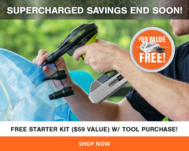 SUPERCHARGED SAVINGS END SOON! | FREE BATTERY + CHARGER W/ TOOL PURCHASE† | $59 VALUE  FREE!