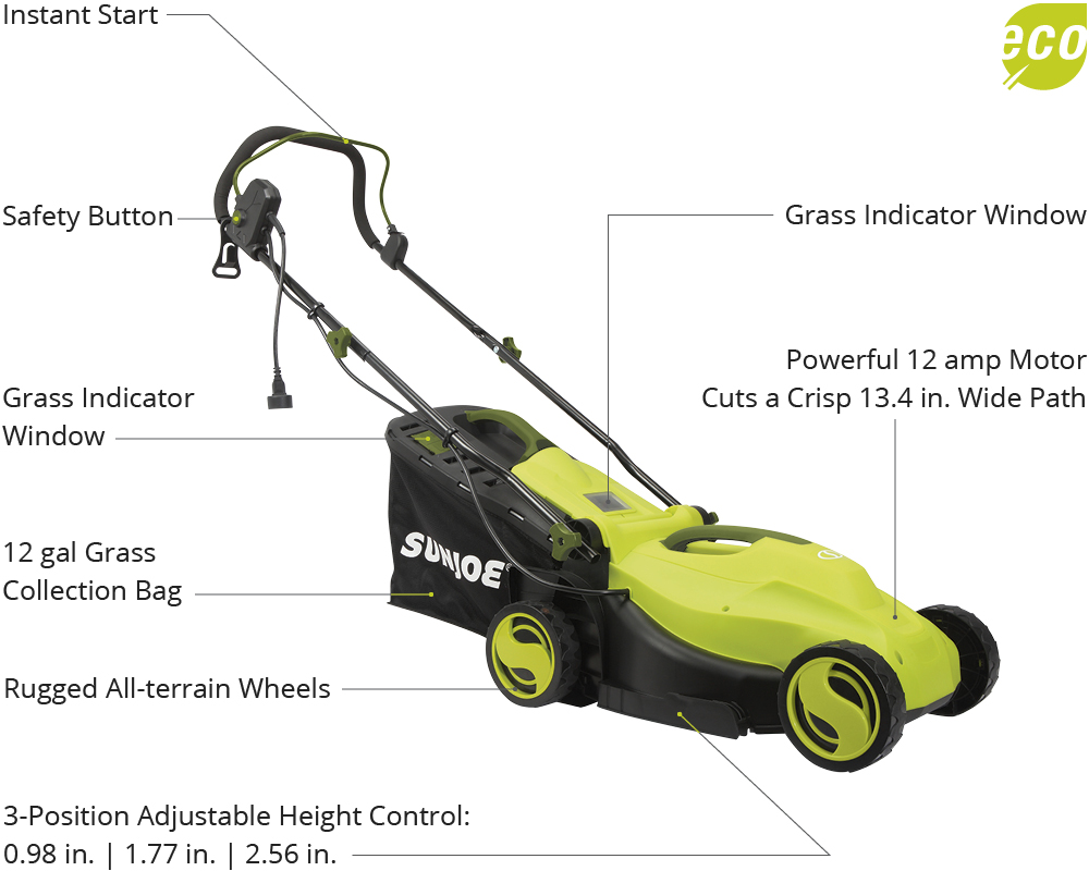 Sun joe hover online mower