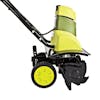 Close-up side-view of the Sun Joe 9-amp 18-inch Electric Tiller and Cultivator.