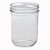EatNeat 16-ounce Pint Wide Mouth Glass Canning Jar with no lid.