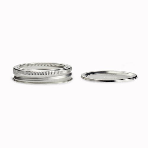 2-Piece metal lid for the EatNeat 16-ounce Pint Glass Canning Jars.