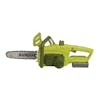 Side view of the 20-volt chainsaw.