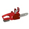 Back-angled view of the 20-volt chainsaw.