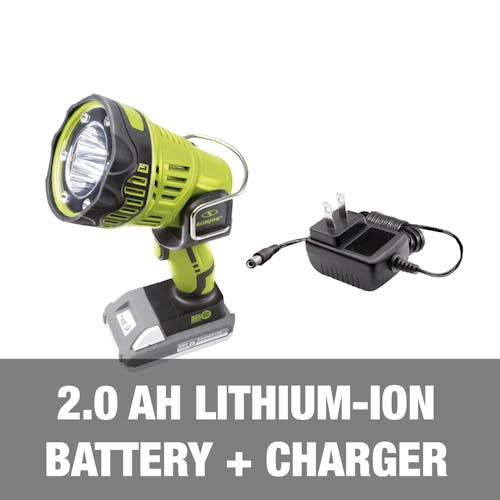 Battery and charger for 24-Volt Cordless floodlight