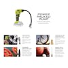 Infographic for Air Compressor: air chuck, presta valve adapter, tapered adapter, and sport ball needle.