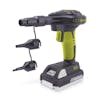 Sun Joe 24-Volt Cordless High-Volume Inflator with nozzle attachments.