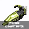 Has a powerful 120-watt motor.