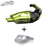 Auto Joe 24-Volt Cordless Wet/Dry Handheld Vacuum plus a Snow Joe 24-Volt 2.0-Ah iON Battery.