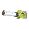 Sun Joe 24-Volt cordless electric fire starter and barbeque lighter with a lithium-ion battery attached.