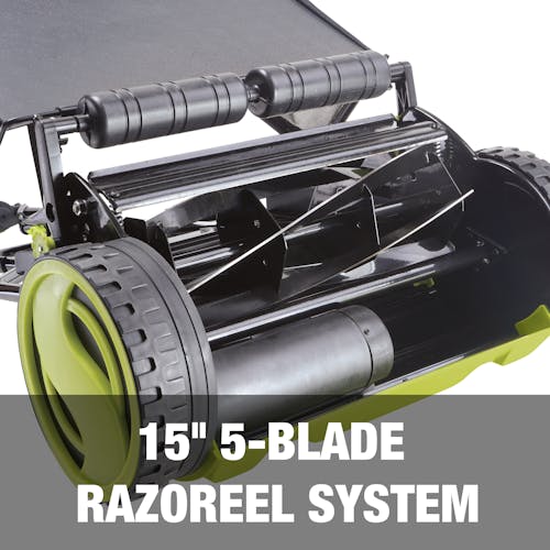 15-inch 5-blade razoreel system.