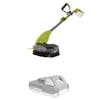 Sun Joe 24-volt cordless 10-inch stringless grass trimmer with a 2.0-Ah lithium-ion battery.