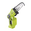 Sun joe 24-Volt Cordless Handheld Chainsaw with a 5-inch chain.