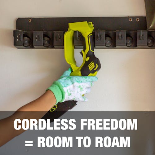 Cordless freedom = room to roam.