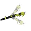 Sun Joe 24-volt Cordless Handheld and Long-Reach Pruner and Lopper with motion blur showing the adjustable head.
