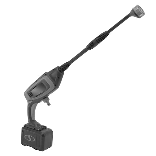 Sun Joe 24-Volt Cordless Power Cleaner in a gray color.