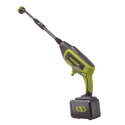 Back-angled view of the Sun Joe 24-Volt Cordless Power Cleaner.