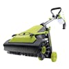 Sun Joe 24-volt cordless Cordless Surface & Patio Cleaner Kit with a 4.0-Ah lithium-ion battery attached.