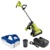 Sun Joe 24-volt cordless Cordless Surface & Patio Cleaner Kit with a 4.0-Ah lithium-ion battery and quick charger.