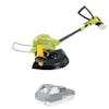 Sun Joe 24-Volt Cordless 10-inch Stringless Grass Trimmer with a 2.0-Ah lithium-ion battery.