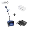 Snow Joe 24-volt cordless 13-inch snow shovel kit plus a 5.0-Ah lithium-ion battery and quick charger.
