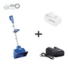 Snow Joe 24-volt cordless 11-inch snow shovel kit plus a 5.0-Ah lithium-ion battery and quick charger.