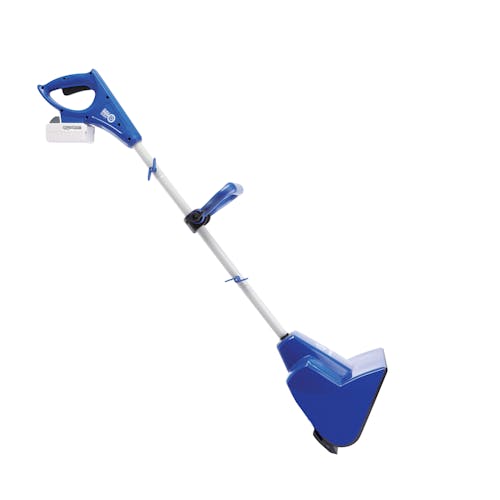 Side view of the 11-inch cordless snow shovel.