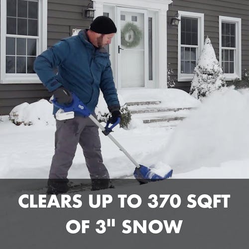 Clears up to 370 square feet of 3-inch snow.