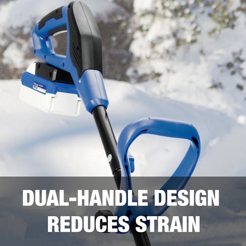 Dual-handle design reduces strain.