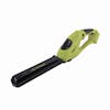 Sun Joe 24-volt Cordless handheld shrubber and trimmer with blade cover on.