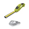 Sun Joe 24-volt Cordless handheld shrubber and trimmer with a 2.0-Ah lithium-ion battery.