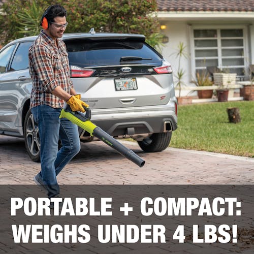 Portable and compact weighing under 4 pounds.