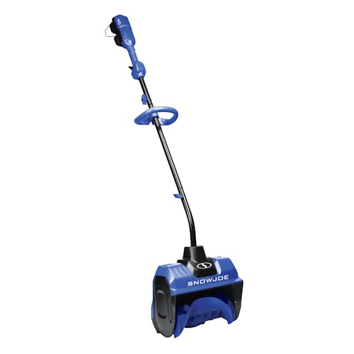 Angled view of the 48-volt cordless snow shovel.