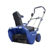 Left-angled view of the Snow Joe 48-volt cordless 20-inch snow blower kit.