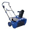 Right-angled view of the Snow Joe 48-volt cordless 20-inch snow blower kit.