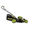Right-side view of the Sun Joe 48-volt cordless 21-inch lawn mower kit.