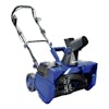 Left-angled view of the Snow Joe 48-volt cordless 21-inch snow blower kit.