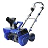 Ride-angled view of the Snow Joe 48-volt cordless 21-inch snow blower kit.