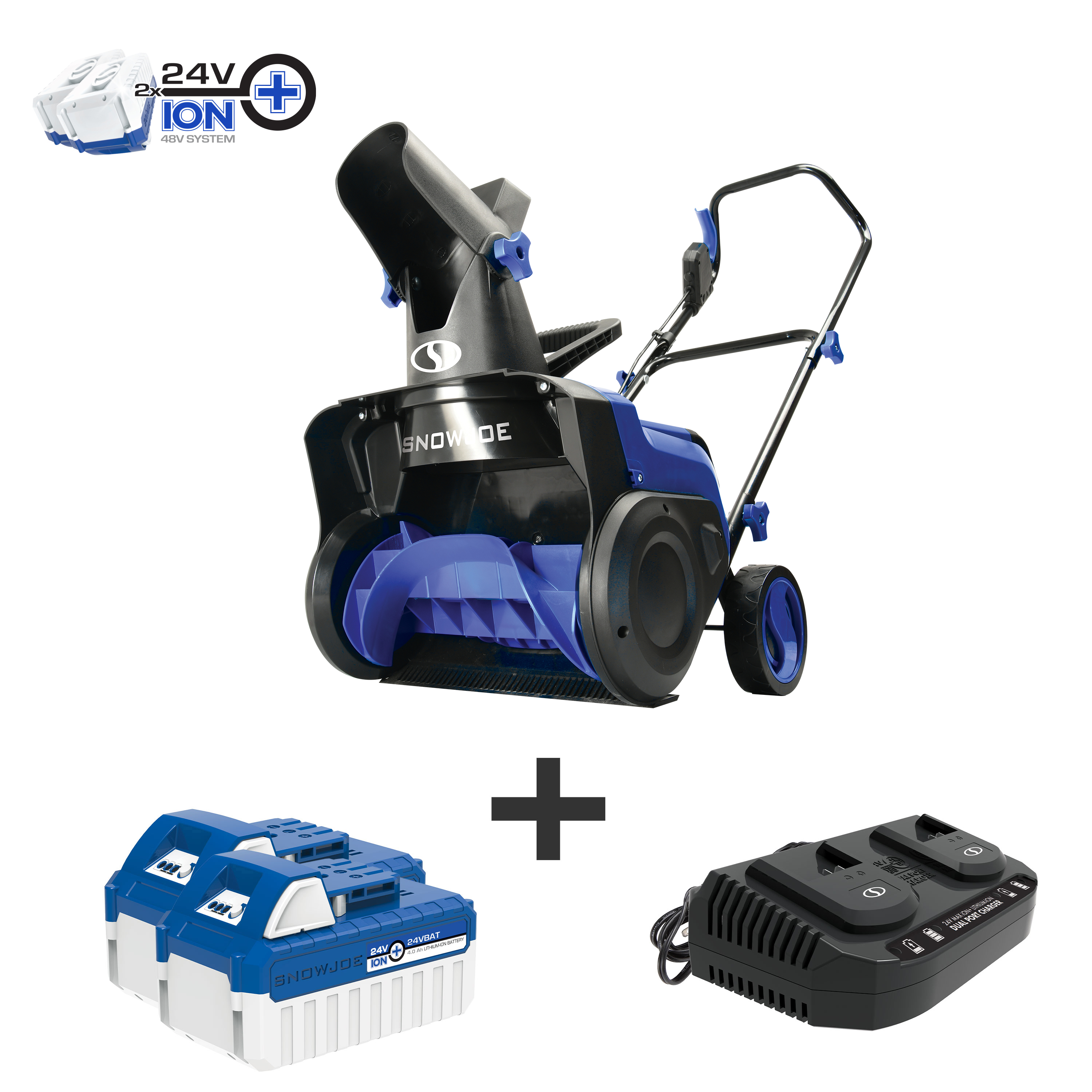 Snow Joe 48-Volt 15" Cordless Single-Stage Snow Blower Kit