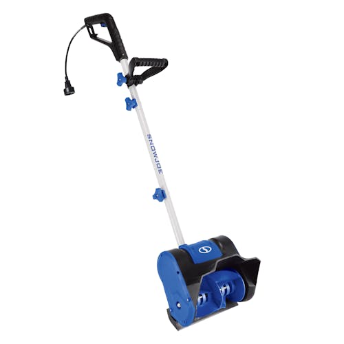 Left-angled view of the Snow Joe 9-amp 10-inch electric snow shovel.