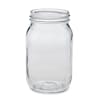 EatNeat 32-ounce quart wide mouth glass canning jar with no lid.