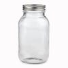 Front view of the EatNeat 32-ounce Quart Glass Canning Jar with airtight metal lid.