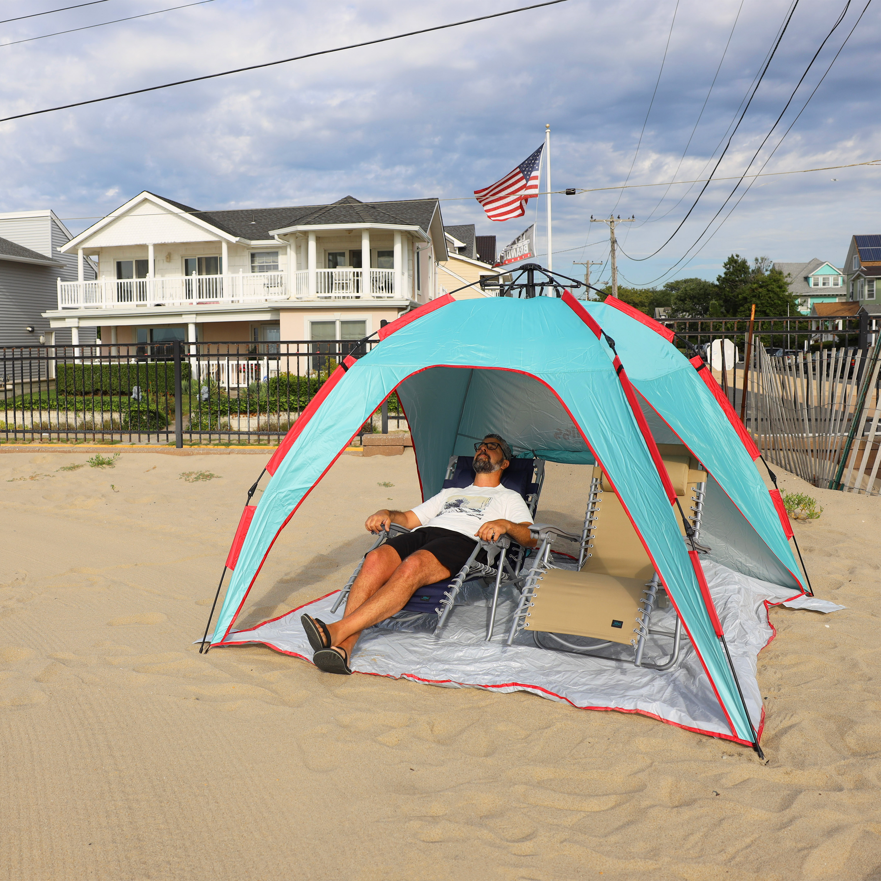 Pop up outlet beach shelters