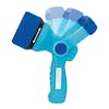 Aqua Joe Indestructible Fireman's High Pressure Hose Nozzle with motion blur showing the adjustable handle.