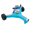 Aqua Joe 10-inch wheeled base Indestructible Zinc Impulse 360 Degree Sprinkler.