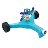 Aqua Joe 10-inch wheeled base Indestructible Zinc Impulse 360 Degree Sprinkler.