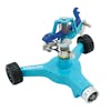 Aqua Joe 6-inch wheeled base Indestructible Zinc Impulse 360 Degree Sprinkler.