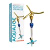 Aqua Joe 3-Arm Brass Rotary 360-Degree Telescoping Sprinkler with packaging.