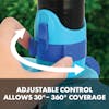 adjustable coverage of aqua joe turbo drive sprinkler