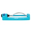 Side view of the Aqua Joe 18-nozzle Indestructible Metal Base Oscillating Sprinkler.