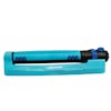 Side view of the Aqua Joe 18-nozzle Indestructible Metal Base Oscillating Sprinkler.